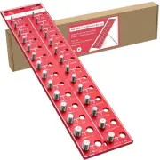 Thread Checker, 28 Nut and Bolt Thread Checker, 14 Metric & 14 Standard Sizes, B