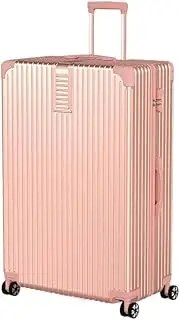 [XINCHANG] Carry on Luggage Suitcase PC+ABS with Lock Hardside Carry on Luggage Small Suitcase with Spinner Wheels, Rose Gold [Retro Right Angle + Scratch-resistant Zipper], 60