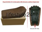 For Royal Enfield Customized D4 Touring Leather Seat Brown GT & Interceptor 650