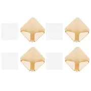 4pcs PunchFree Power Cord Storage Bracket SelfAdhesive Socket Plug Holder Organizer Rack for Home Gold