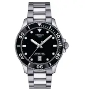 Tissot Seastar 1000 Black Dial Stainless Steel Men's Watch T1204101105100