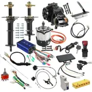 72V 1500W Electric Differential Motor 760mm Rear Axle Kit For Quad Buggy Go Kart