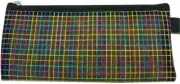 Staples Colorful Mesh Zip-Pouch (Black, 9.25" x 4.25")