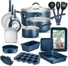 NutriChef Cookware/Bakeware 20-Piece Set includes a saucepan, frying pans, co...