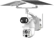 4K 50X Optical Zoom Dual Screen Security Solar Camera 4G Outdoor Surveillance WiFi PTZ Motion Detection Tracking IP Cam(10MP WiFi Camera 128)