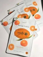 4 Codi NY Pedicure Massage Lotion Packets Tangerine 15ml