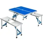 Outsunny Portable Picnic Table w/ Umbrella Hole