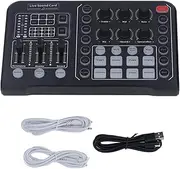 Gearwell Live Sound Board, Dual Channel DSP Audio Mixer, Wireless Multifunctional Sound Card, Professional Streaming Mixing Console for Recording Broadcasting