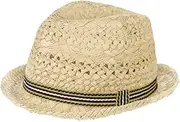 [SIQITECHNO] Kids Straw Fedora Sun Hat Short Brim Panama Jazz Hat Roll Up Western Trilby Cap Summer Outdoor Beach Sun Cap for Boys Girls