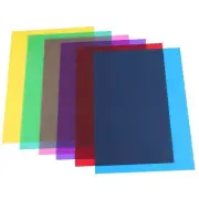 Pack of 6 Colour Films Gel, Transparent Coloured Film, Heat Resistant for1864