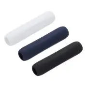 3pcs Pen Grip Silicone Case Silicone Ergonomic, Black, White, Blue