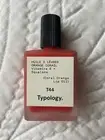 New ~Typology Tinted Lip Oil w/ Vit E+Squalene Shade T44 Coral Orange .50 oz