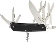 Ruike Knives Trekker LD41-B Multitool 3.4" Blade 22 Functions Black G-10 Handle