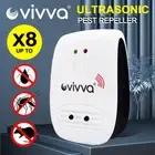 Ultrasonic Electronic Pest Mouse Cockroach Repeller Reject Insect Killer 2 Molds
