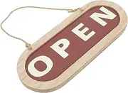 HAPINARY Shop Listing Wood Decor Wooden Board Pendant Hanging Wood Sign Dual Side Door Plate Woodsy Decor Open Welcome Door Plate Door Welcome Sign Door Plate Decor Plaque American Country