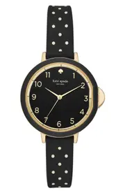 Kate Spade New York park row silicone strap watch, 34mm