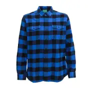 Ridgeline Organic Mens Check Shirt Blue S