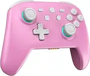 HEDYDK Switch Controllers,For Nintendo Switch Controller with RGB Lighting,Switch Pro Controller for Nintendo Switch/Lite/OLED,Pink