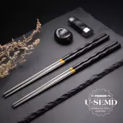 Chinese Chopsticks Non-slip and Heat-resistant Stainless Steel Alloy Chopsticks