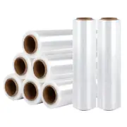 500mm x 400m Stretch Film Pallet Shrink Wrap 8 Rolls Package Use Plastic Clear