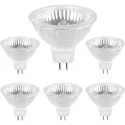 MR16 Halogen Bulb 12V 50W 600lm Warm White 3000K GU5.3 Halogen Lamp for Track Lighting Recessed Lighting 6PCS