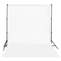 在飛比找蝦皮購物優惠-Putih 背景攝影棚攝影背景布 200x300cm 白色
