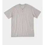 YAMATOMICHI  MERINO LIGHT HENLEY 2024 - XS - SILVER CLOUD