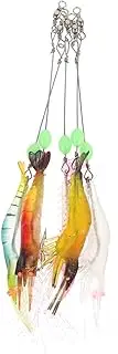 TOYANDONA 5Pcs Realistic Soft Fishing with Hooks Portable Fishing Baits for Freshwater and Saltwater and Outdoor Activities