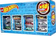 Hot Wheels Cars Set, Pack of 50, Various Models of Toy Cars, Scale 1:64, with Realistic Details, Car Toy, Styles Vary, Toys from 3 Years, CGN22