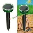 Garden Yard Farm Solar Power Ultrasonic Gopher Mole Snake Pest Repeller Mosquito