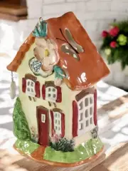 Blue Sky Clayworks BUTTERFLY BUNGALOW Tea Light Candle House Auth Retailer NEW