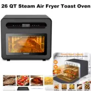 Steam Air Fryer Toast Oven Combo, 26 QT Steam Convection Oven Countertop Fryer