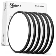 6Pack 12 inch LED Flush Mount Ceiling Light, 24W Ceiling 12IN 6Pack Black