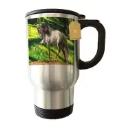 Andalusian Stallion Horse Vacuum Insulated Tumbler with Sip Lid & Handle