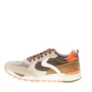 VOILE BLANCHE men shoes Magg sneakers light beige suede and technical fabric