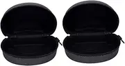 Mobestech Motorcycle Glasses Case 2pcs Large Hard Shell Goggles Box Ski Goggle Case Soft Padding Scratch- Accessory Bag