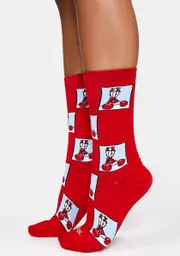 [Cool Socks] Confused Mr Krabs Crew Socks