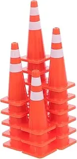 ORFOFE Educational Traffic Toys Set 20pcs Miniature Road Signs Cones for Boys and Girls Construction Site Simulation Playset Traffic Education