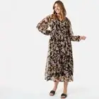 KMART Ladies Long Sleeved Tier Maxi Dress 18