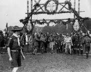 Boy Scout Old Photo - Edward, Prince of Wales, later King Edward VIII at the Gre
