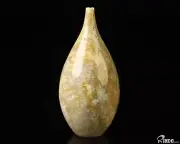 3.0" Coral Fossil Hand Carved Crystal Vase Sculpture, Crystal Healing