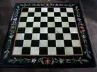 Handmade Chess Board / Marble Coffee Table Top / 18x18 Inches Office Side Table