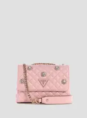 GUESS Women's Pink Everlee Mini Crossbody Bag