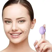 Portable Facial Massager, Waterproof Rechargeable Powerful Multifunctional Eye, Face and Body Mini Massager (Purple)