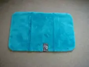 Apt 9 PLUSH SOLID Throw Rug 20x32 TEAL Bath Mat Skid Resistant