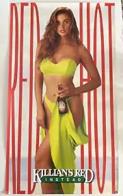 Vintage 1991 Coors George Killian Red Instead-Red Hot-Bikini 33.25x18.75 Poster