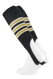 TCK 7” Baseball Stirrup Black/White/Vegas Gold Pattern D - Size Large