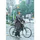 【w.p.c】機車、自行車手背延伸雨衣 附收納袋 男女適用(R1122-LF 藍蒲新葉)