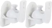 DOITOOL 2 Sets Surround Sound Wall Mount Wall Bracket for Speakers Tilt and Swivel for Optimal Angle