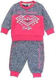 [LEE COOPER] Baby Girls' Jogging Bébé Fille Tracksuit, Grey, 3 Months, grey, 3 Months